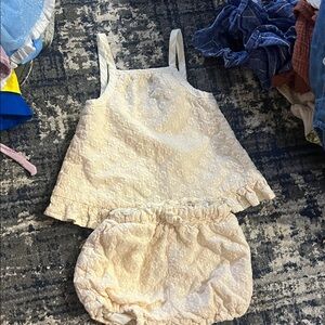 Chelsea & Violet Cream Diaper Cover Set